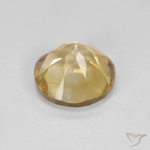 1.39克拉天然黄水晶，圆形的，VVS