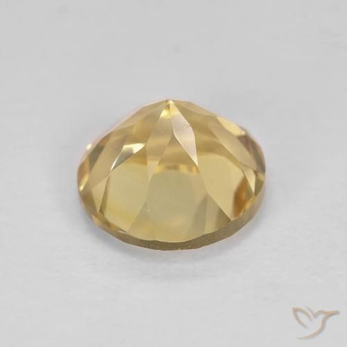 1.38克拉天然黄水晶，圆形的，VVS