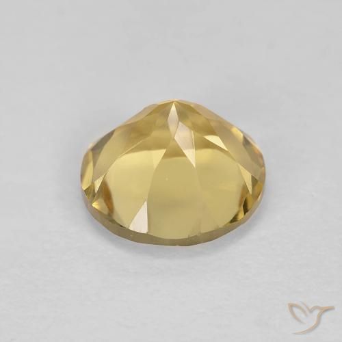 1.32克拉天然黄水晶，圆形的，VVS