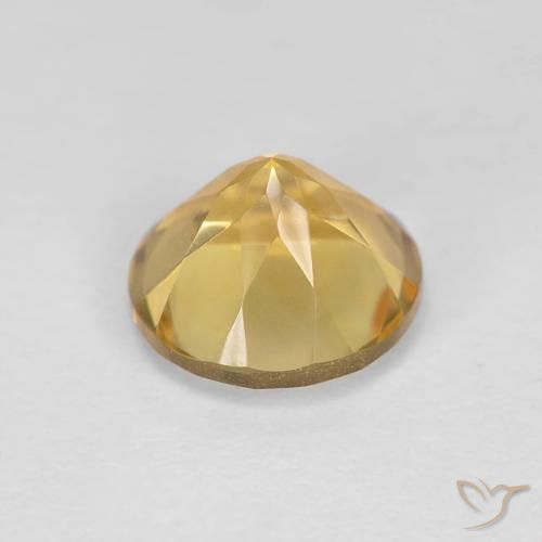 1.32克拉天然黄水晶，圆形的，VVS