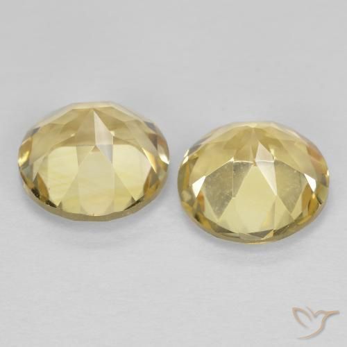 2.46克拉天然黄水晶，圆形的，VVS