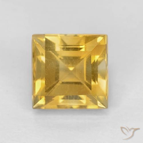 1.40ct 天然 黄金色 黄水晶, 正方形, VVS-VS
