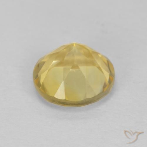 1.36克拉天然黄水晶，圆形的，VVS