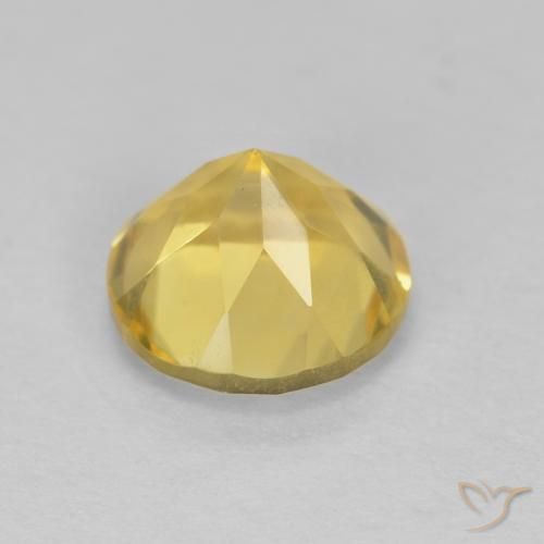 1.36克拉天然黄水晶，圆形的，VVS-VS