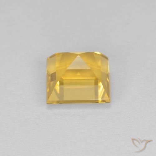 1.09克拉天然黄水晶，正方形，VVS-VS