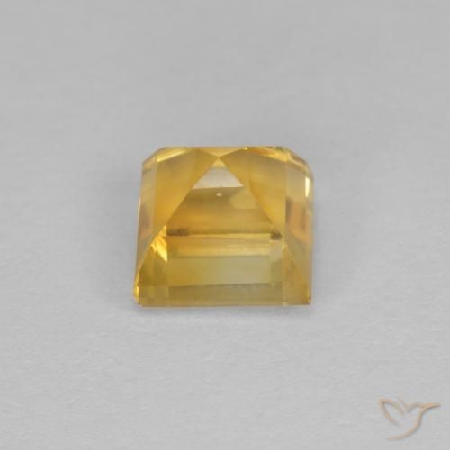 1.21克拉天然黄水晶，正方形，VVS-VS