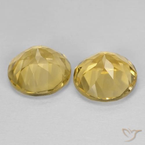 3.80克拉天然黄水晶，圆形的，VS