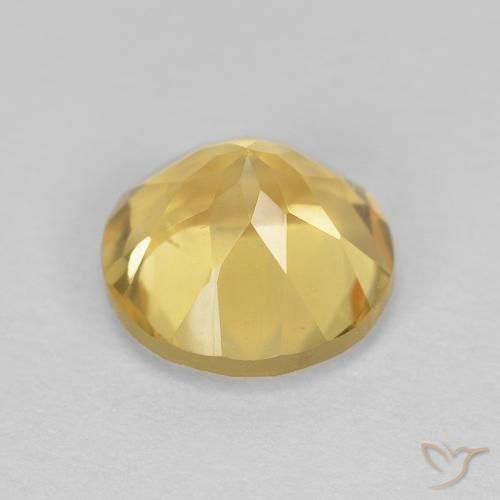 1.32克拉天然黄水晶，圆形的，VVS