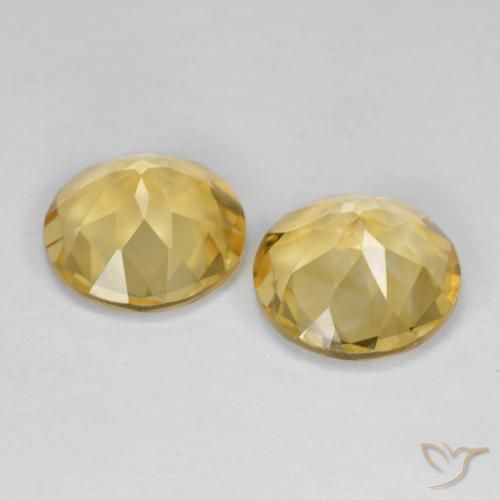 3.24克拉天然黄水晶，圆形的，VVS