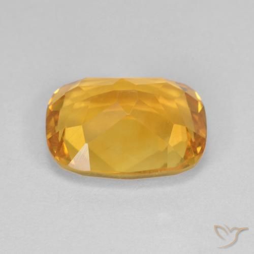 3.53克拉天然黄水晶，软垫，VVS