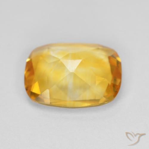 2.98克拉天然黄水晶，软垫，VVS-VS