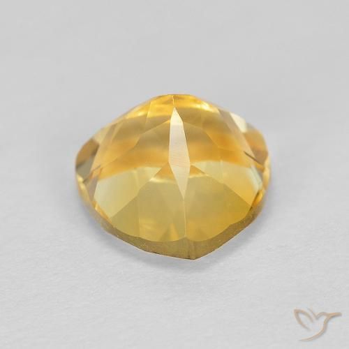 1.98克拉天然黄水晶，胖三角形，VVS