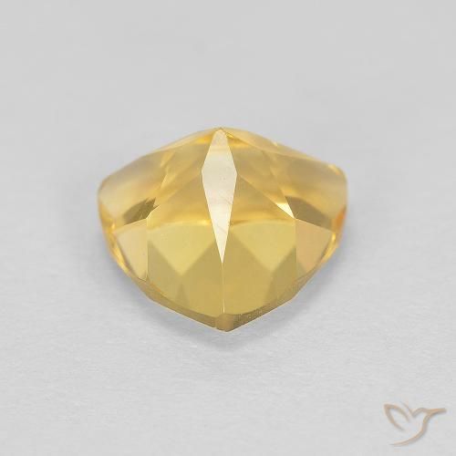 1.72克拉天然黄水晶，胖三角形，VVS