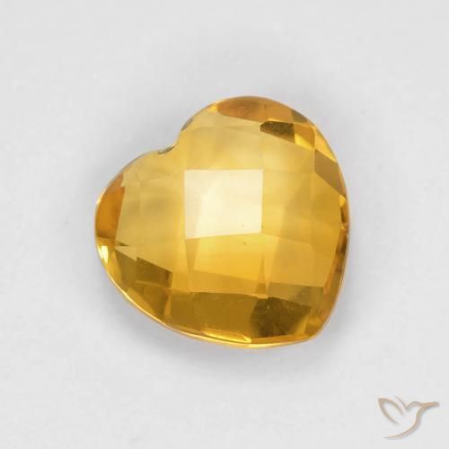 1.81克拉天然黄水晶，心形，VVS