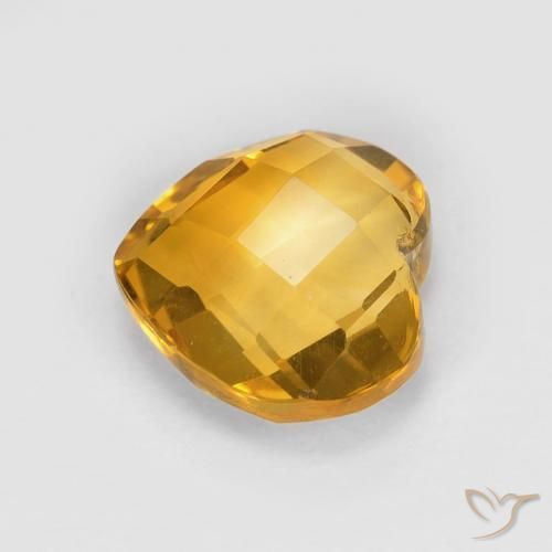 1.81克拉天然黄水晶，心形，VVS