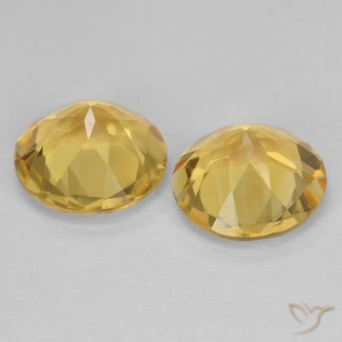 3.15克拉天然黄水晶，圆形的，VS