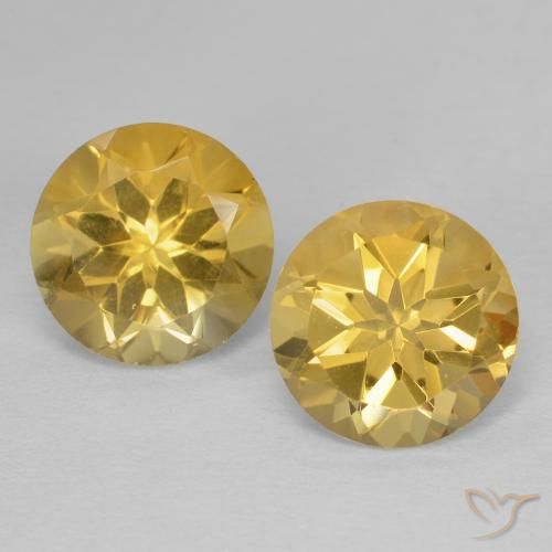 3.62ctw 天然 金橙色 黄水晶, 圆形的, VVS
