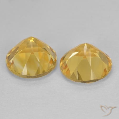 3.62克拉天然黄水晶，圆形的，VVS