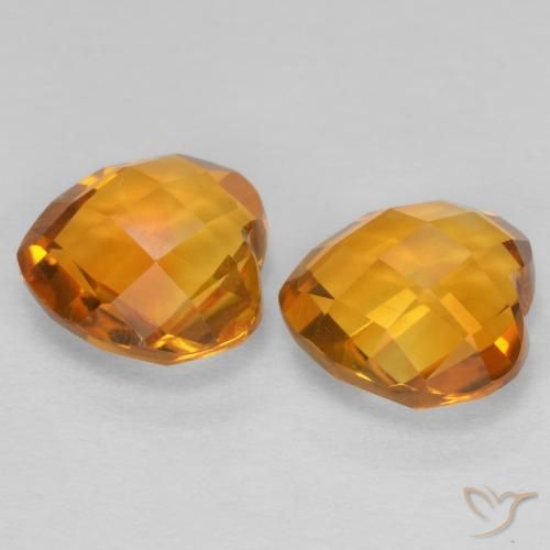 3.25克拉天然黄水晶，心形，VVS