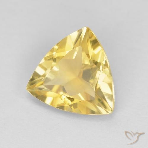 1.54克拉天然黄水晶，胖三角形，VVS