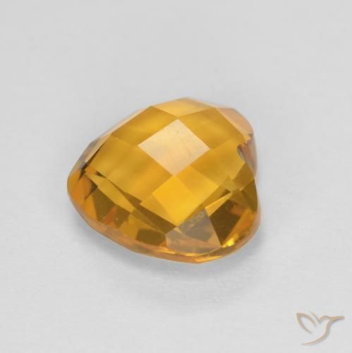 1.57克拉天然黄水晶，心形，VVS-VS