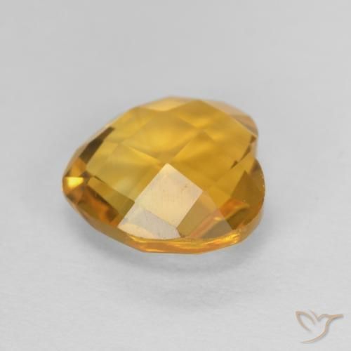 1.73克拉天然黄水晶，心形，VVS