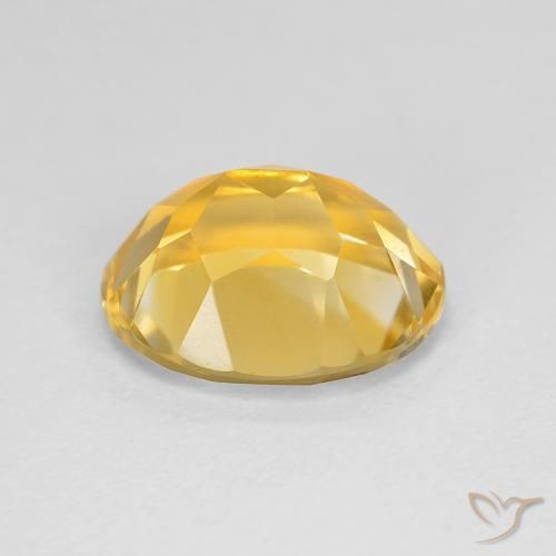 3.09克拉天然黄水晶，椭圆形，VVS