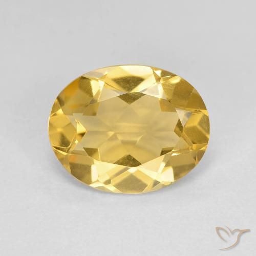 2.70ct 天然 金黄色 黄水晶, 椭圆形, VVS-VS