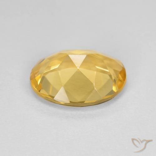 2.70克拉天然黄水晶，椭圆形，VVS-VS