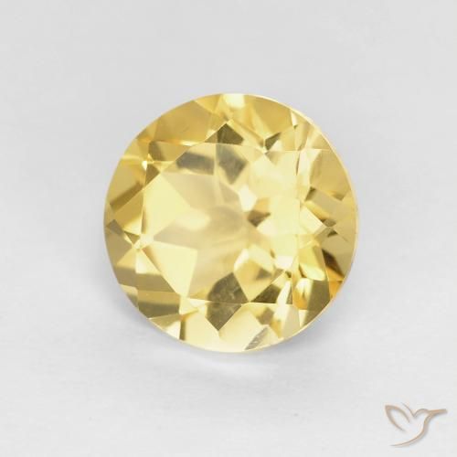 1.77克拉天然黄水晶，圆形的，VVS