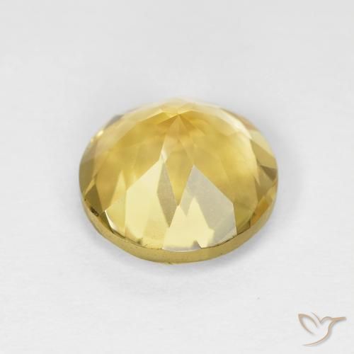1.91克拉天然黄水晶，圆形的，VVS
