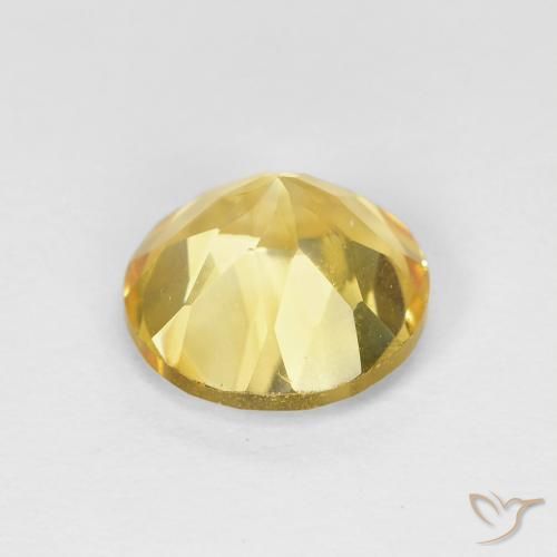 1.78克拉天然黄水晶，圆形的，VVS