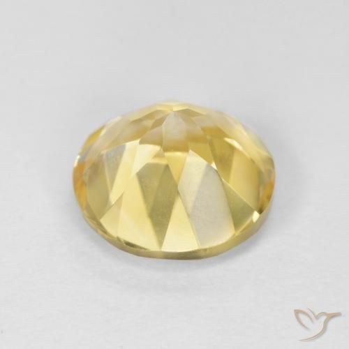 1.83克拉天然黄水晶，圆形的，VVS