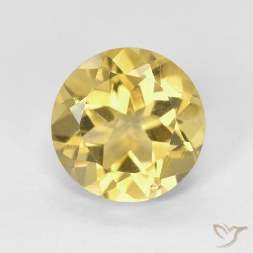 1.94ct 天然 土黄色 黄水晶, 圆形的, VVS