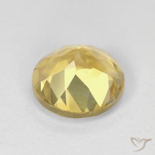 1.94克拉天然黄水晶，圆形的，VVS