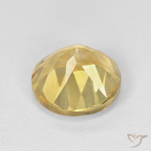 1.94克拉天然黄水晶，圆形的，VVS