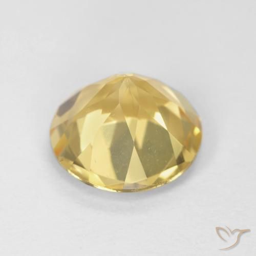 1.71克拉天然黄水晶，圆形的，VVS