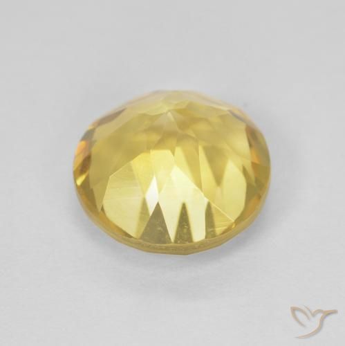1.99克拉天然黄水晶，圆形的，VVS