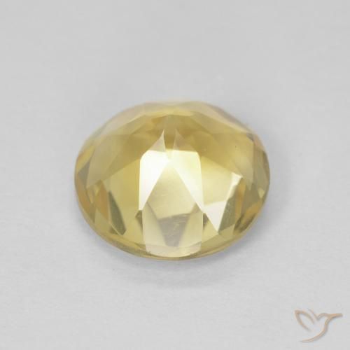 1.79克拉天然黄水晶，圆形的，VVS