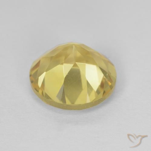 1.86克拉天然黄水晶，圆形的，VVS