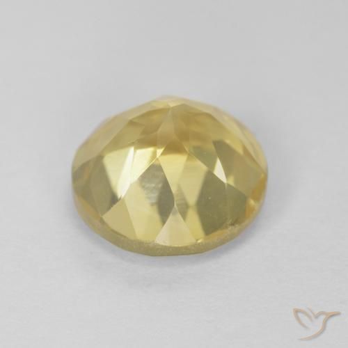 1.93克拉天然黄水晶，圆形的，VVS