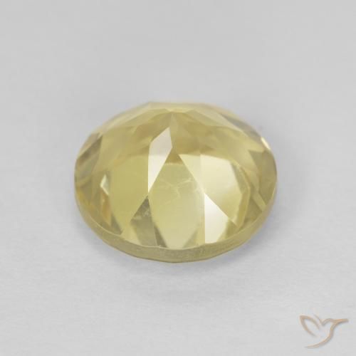1.95克拉天然黄水晶，圆形的，VVS