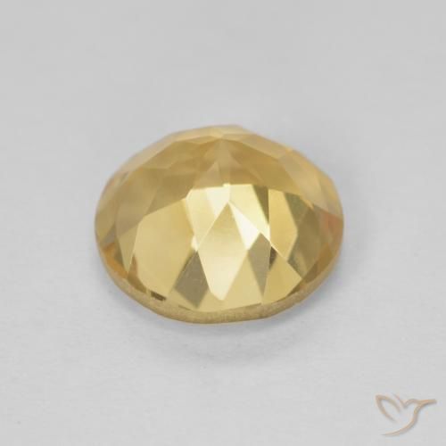 1.84克拉天然黄水晶，圆形的，VVS