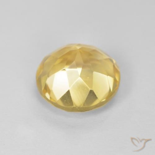 1.86克拉天然黄水晶，圆形的，VVS