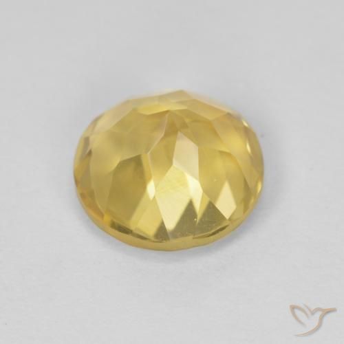 1.89克拉天然黄水晶，圆形的，VVS