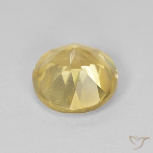 1.88克拉天然黄水晶，圆形的，VVS