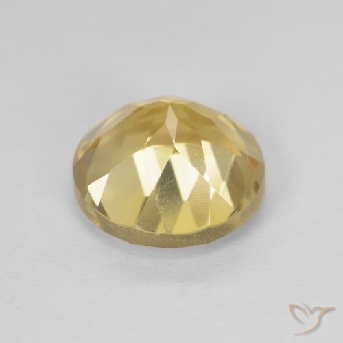 1.97克拉天然黄水晶，圆形的，VVS