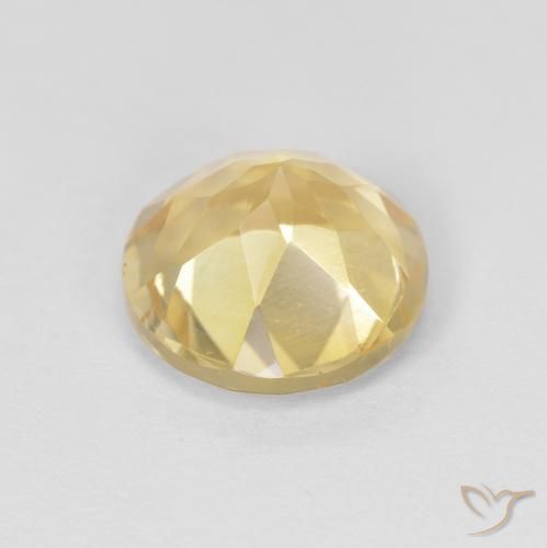 1.81克拉天然黄水晶，圆形的，VVS