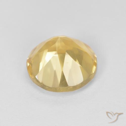 1.86克拉天然黄水晶，圆形的，VVS