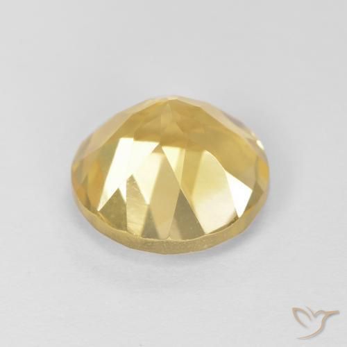 1.99克拉天然黄水晶，圆形的，VVS